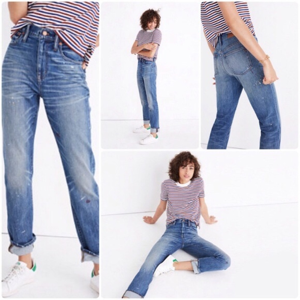 Madewell Slim Boyjean Painter Wash Size 25
